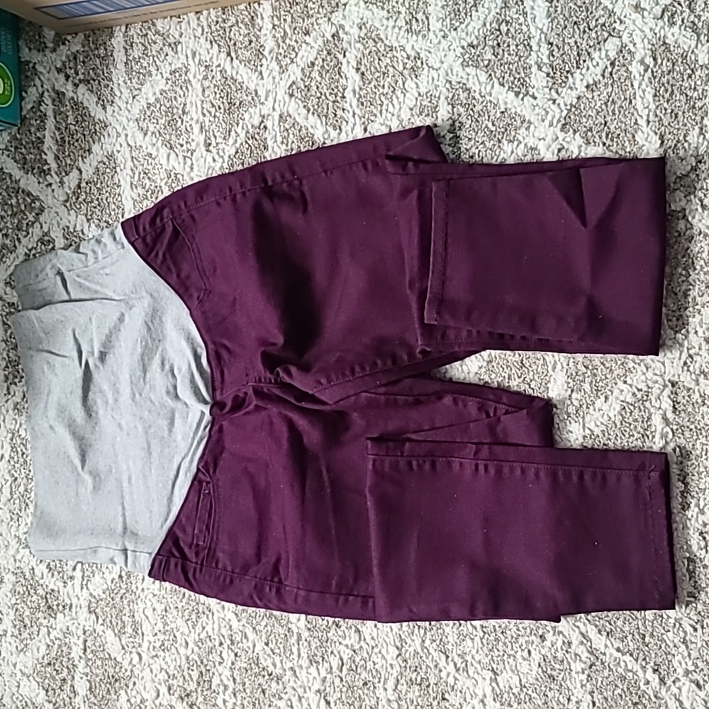 2 for $35 - Insider Women’s Maternity Pants - Plum - Size: S